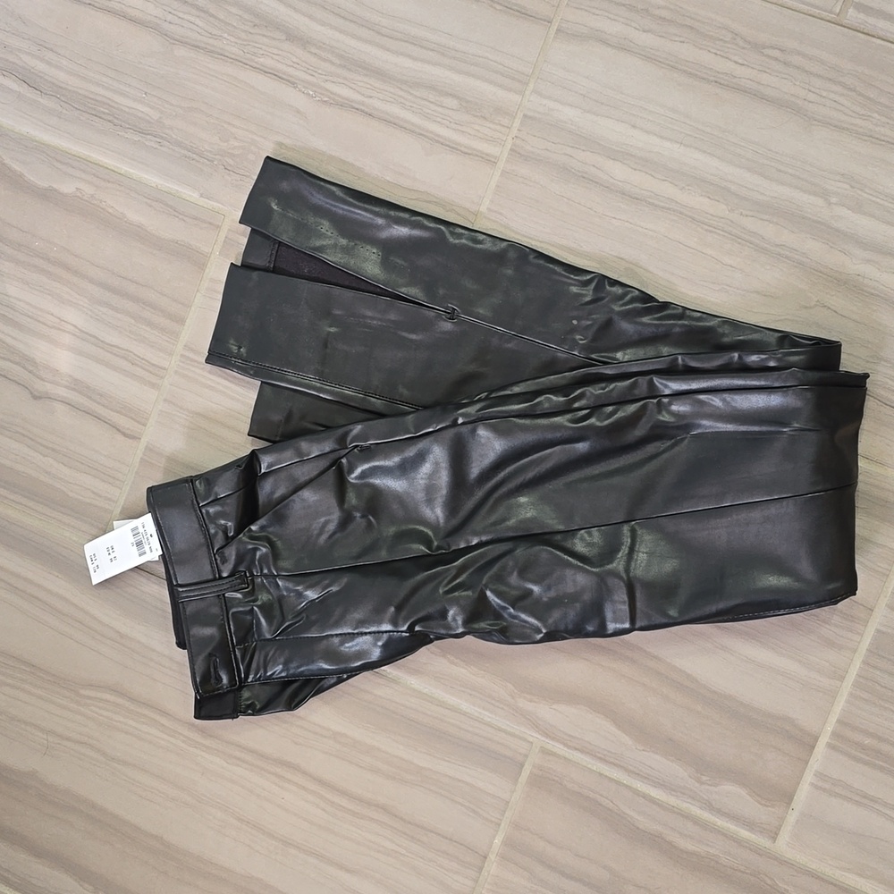 Faux leather pants from Abercrombie and Fitch.  Size 25